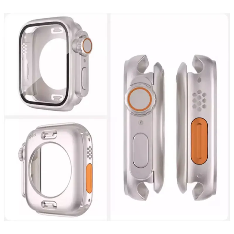 Premium Tempered Glass Screen Protector Case with Hard PC Bumper