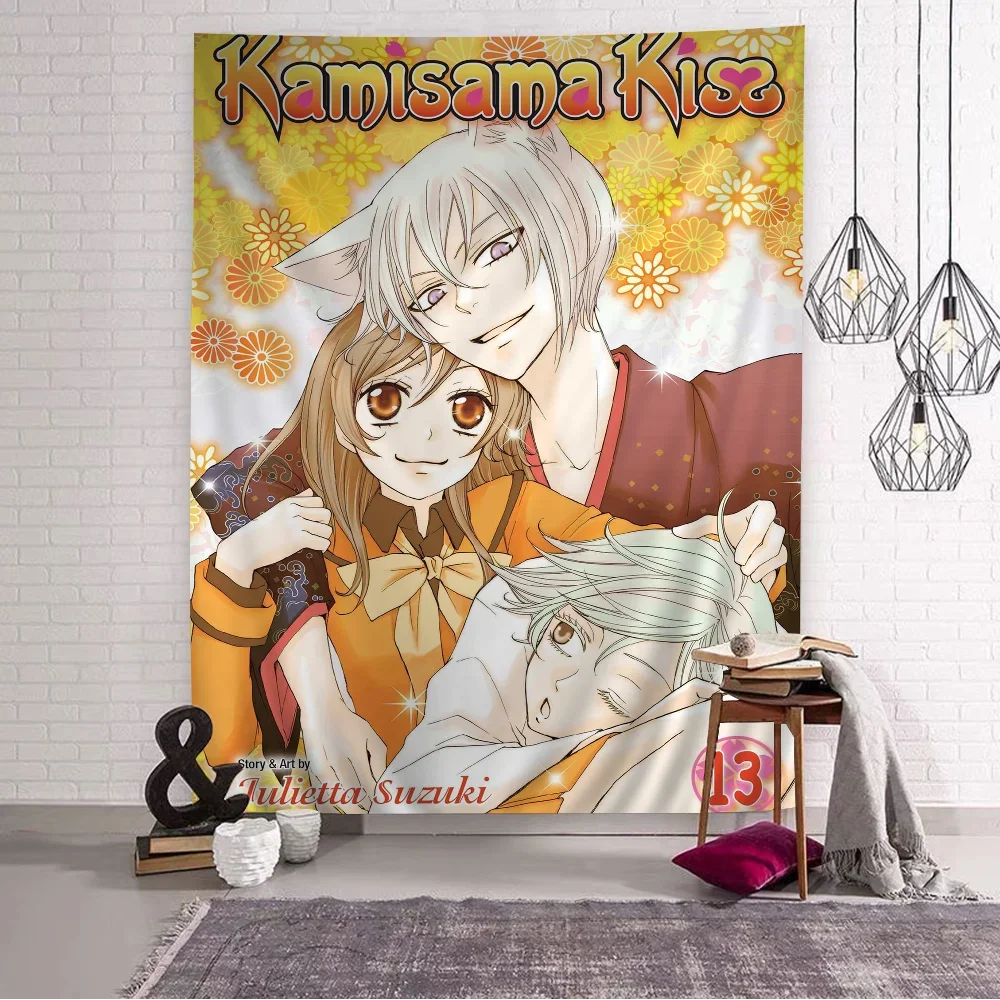 VIKAMA Kamisama Hajimemashita Sommer Limited Tapestry Tomoe Nanami Magazin-Stil Anime Wandbehang für Anime-Fan Schlafzimmerdekoration – Detail 4