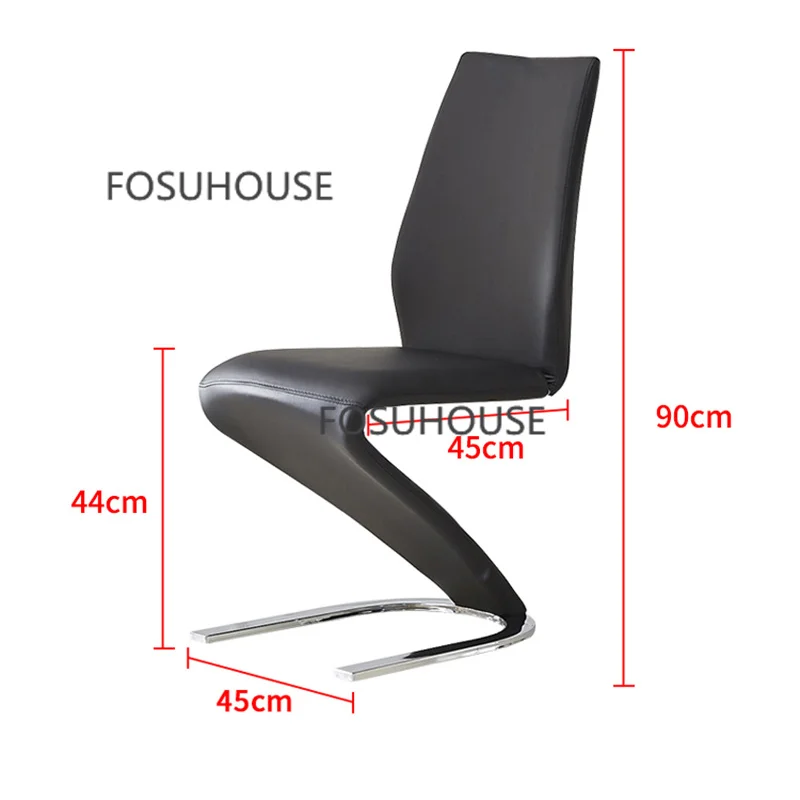 Description Picture 2 of itemModern Iron Dining Tables for Kitchen Furniture Dining Chairs Backrest Creative Personality design Living Room Dining Chairs Z