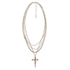 MASW Original Design 2023 Trend New Luxury Jewelry Multi Layer Chain Cross Pendant Necklace For Women Girl Party Wedding Gift 2