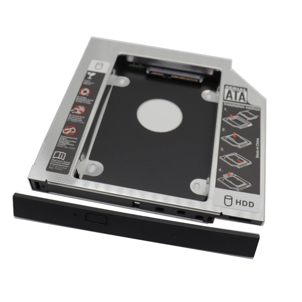 hdd enclosure hard disk case external hard drive housing 9.5mm 12.7mm Aluminum 2nd Second HDD Caddy SATA 3.0 for 2.5'' SSD DVD CD-ROM Enclosure Adapter Hard Disk Drive