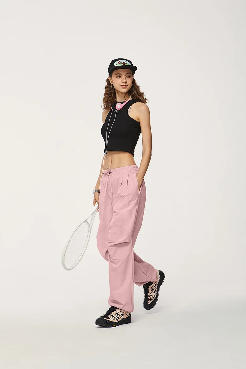 calças esportivas, moda feminina casual japonesa de streetwear, hip hop