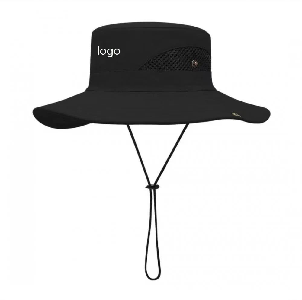 Solid Colour Quick Drying Fisherman Hat Custom Logo Hiking Cap_voghion.com