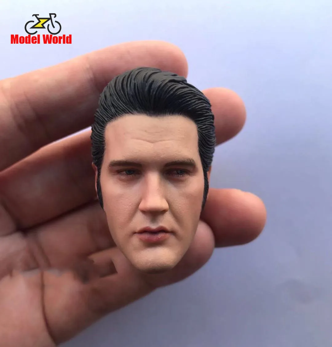 

В наличии, масштаб 1/6, Мужская голова, лепка Elvis Presley, подходит для 12 дюймовых экшн-фигурок, куклы