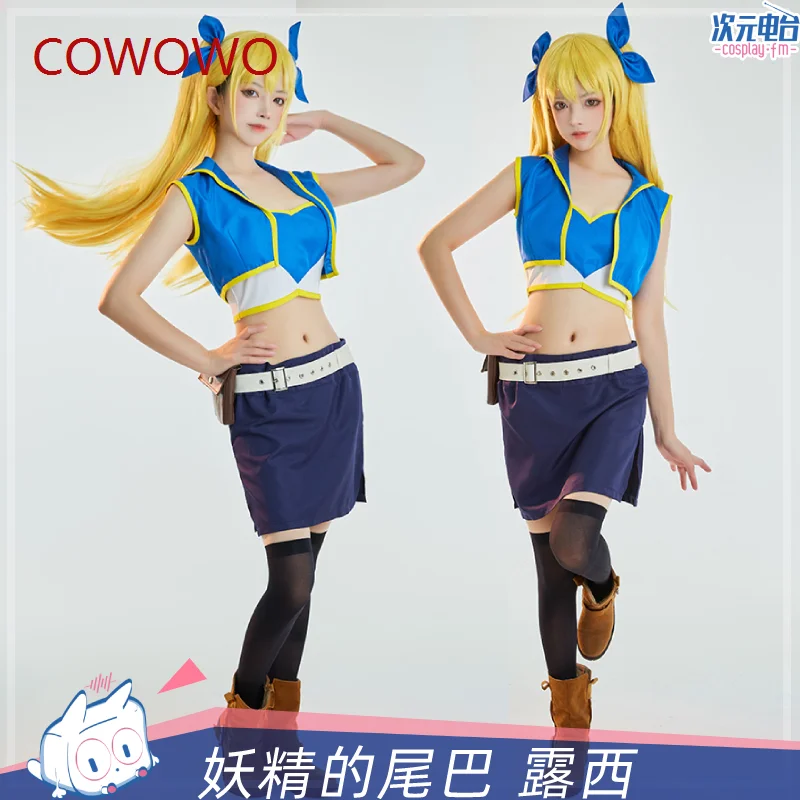 

COWOWO Anime Fairy Tail Cosplay Lucy Heartfilia Cos Costume Women Sexy Dress Lucy Halloween Uniform Carnival Party Outfits