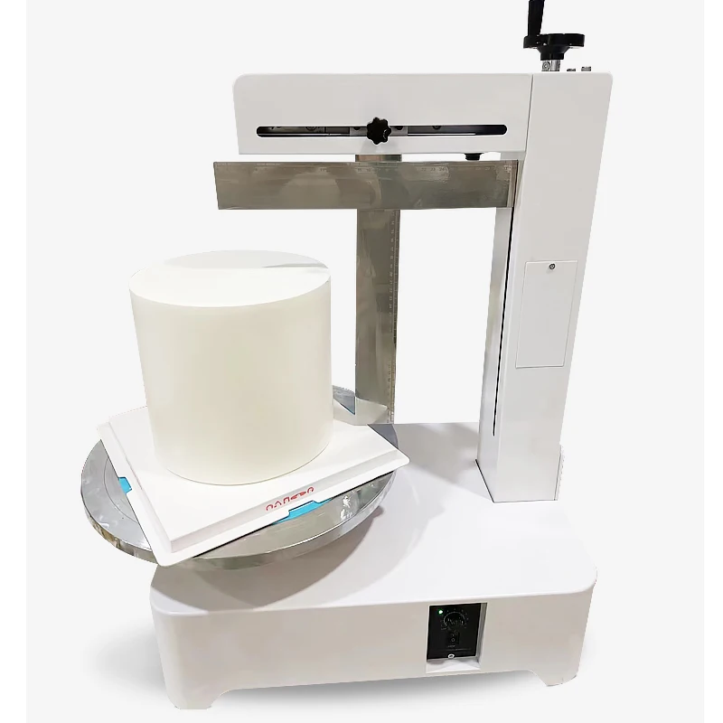 Hot Selling Birthday Cake Machine with Adjustable Speed 4-14 Inch Cake Cream Decotator for Bakery