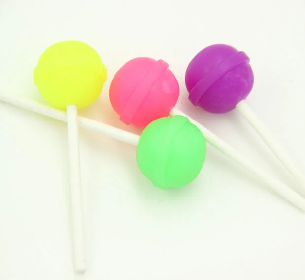 6 Pcs Stationery Pencil Eraser Lovely Cute Kawaii Candy Lollipop Rubber Eraser School Novelty Gift Supplies