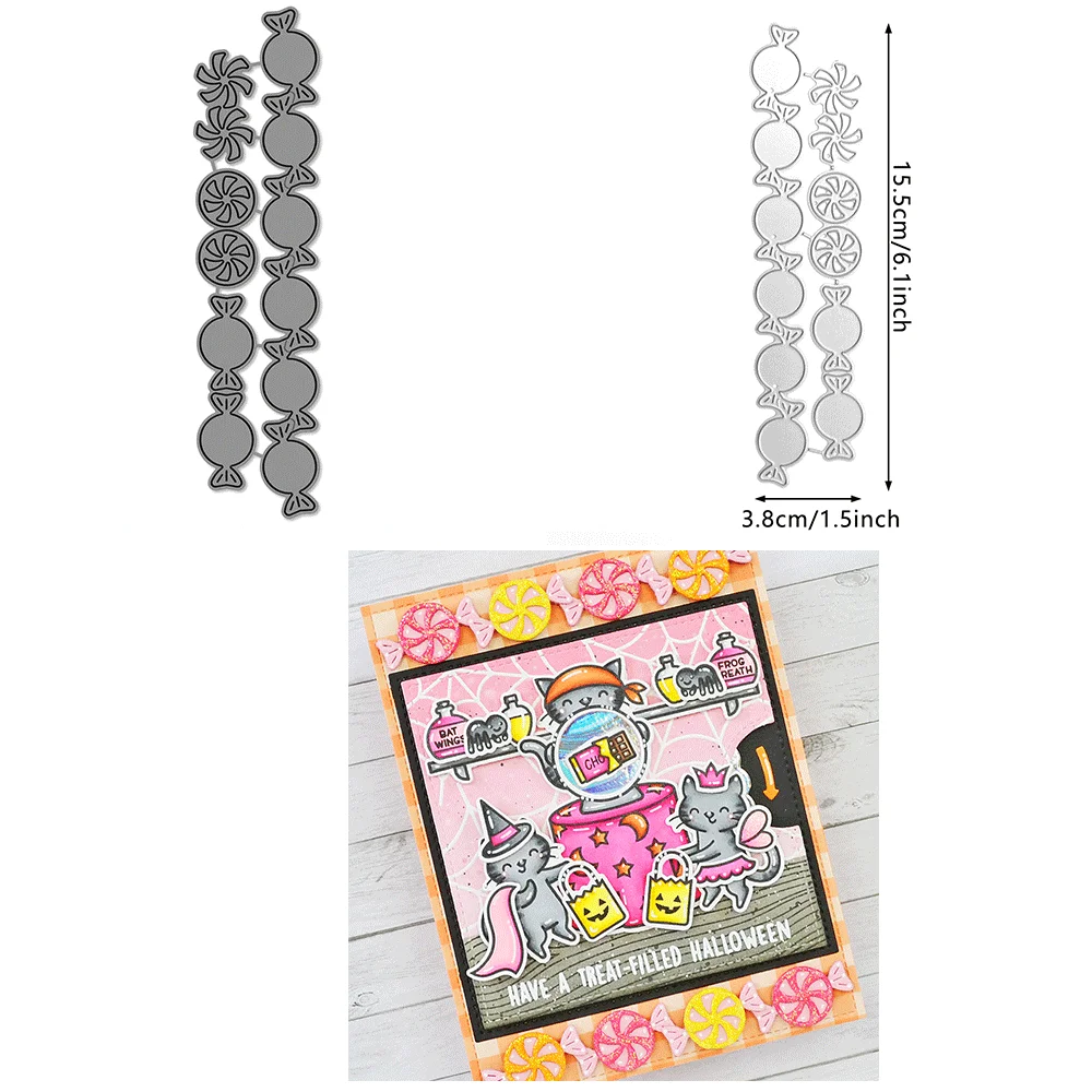 Große, genähte, abgerundete, rechteckige Stapelmaterialien, Metall-Stanzformen, Prägestanzform für DIY-Kartenherstellung, Scrapbooking, Basteln – Detail 7