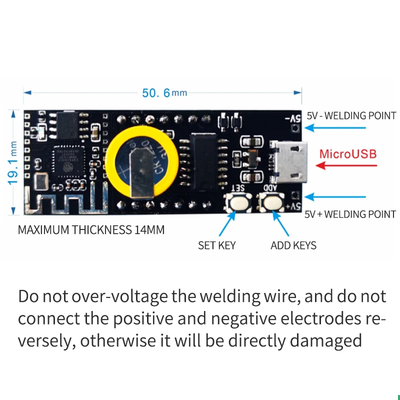 WiFi timing clock module network automatic timing LED digital tube electronic clock kit USB 5V Precise self illumination