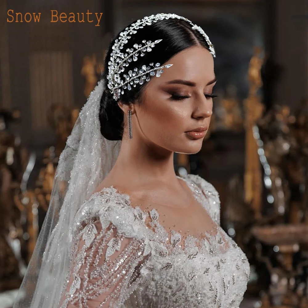 DZ035-S Wedding Hairwear Bridal Crown Women Accessories Engagement Jewelry Gift Bridal Headband Fashion Rhinestone Diadem