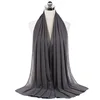 Femmes musulmanes en mousseline de soie Hijab châles écharpe Modal coton Jersey Hijabs plaine douce pour femme musulman Voile bandeau 70*180 cm islamique