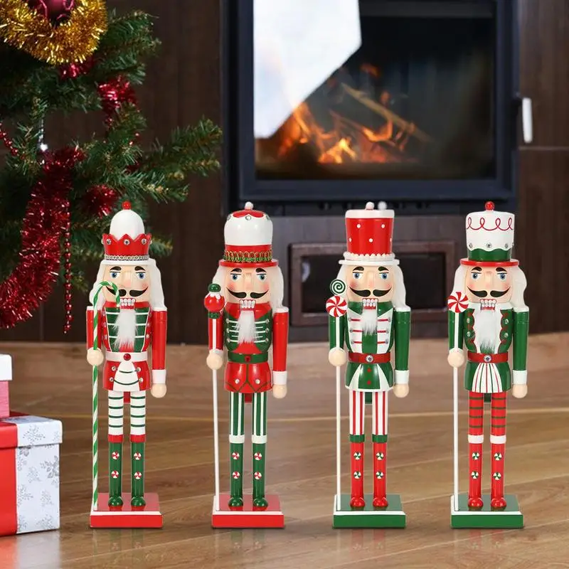

15in Nutcracker Christmas Ornaments Cute Winter Tree Hanging Ornament Handmade Nutcracker Figure Decoration For Christmas