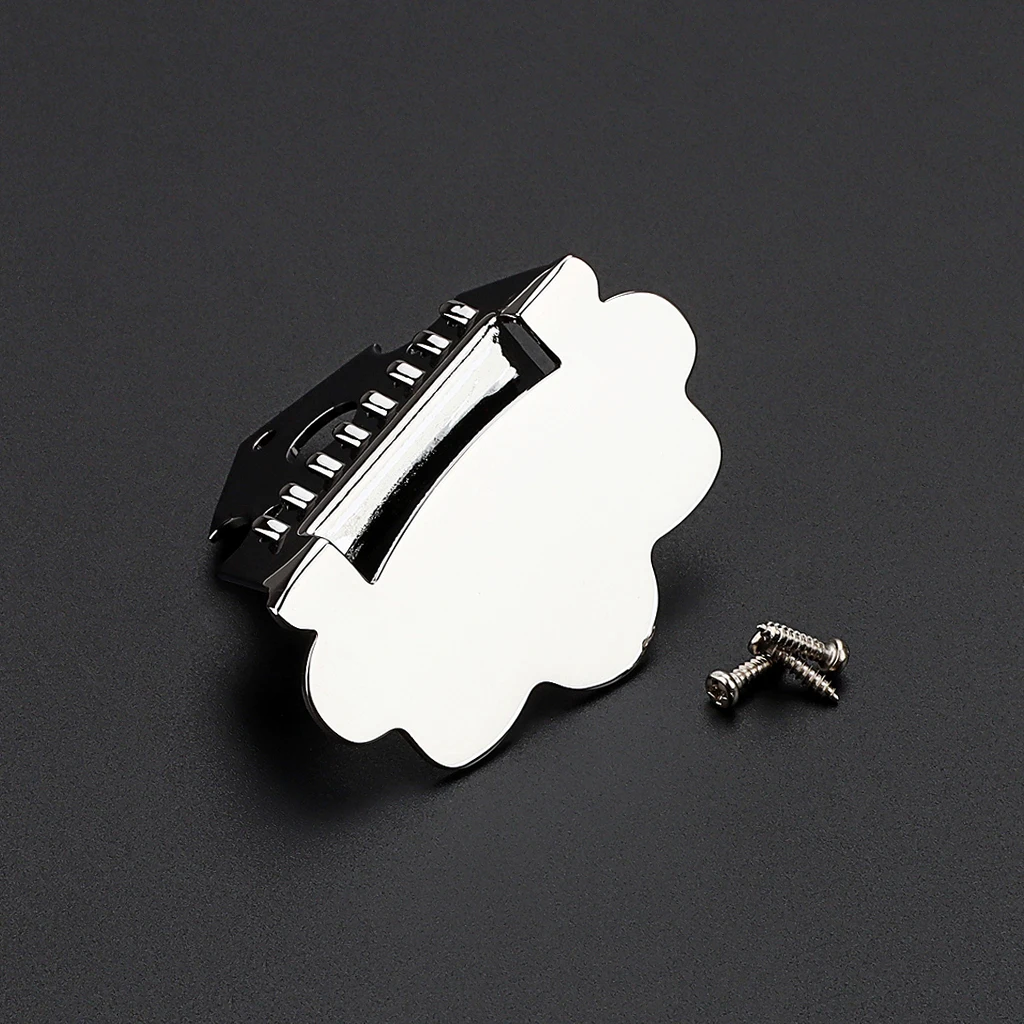 Mandolin Tailpiece Metal Triangle for 8 String Mandolin Silver