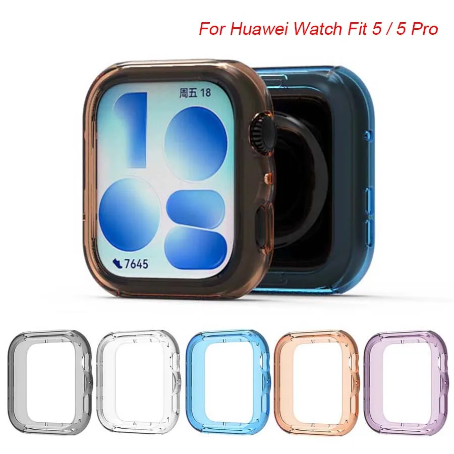 Soft TPU Protective Bumper Shell for Huawei Watch Fit - Smart Accessory Cover