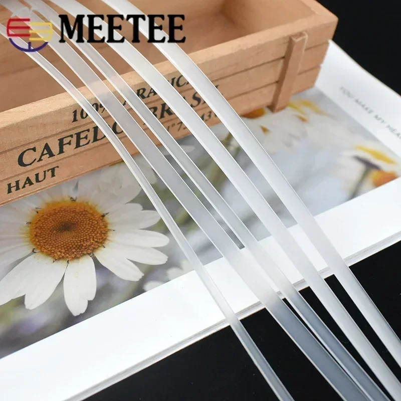 5Meters Webbing Ribbon Polyester Webbing Ribbon Embroidery Ribbon Silk Satin Ribbon Sequins Lace Ribbon Mesh Ribbon Clear Plastic Corset Ribbon Boning Bra Side Tape Wedding Dress Support Sewing Clothing DIY Accessories