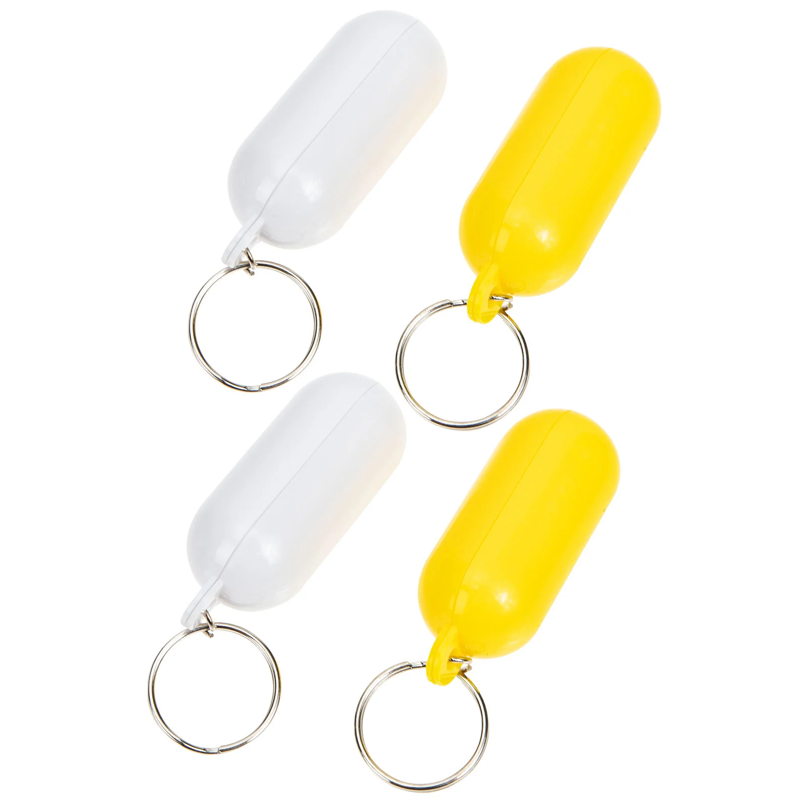 4 Pcs Floating Keychain Boat Floatable Ring Plastic Containers Water Sports Bag Hanging Ornament Abs Keys