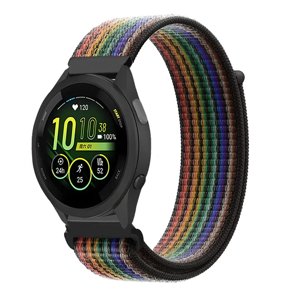 Nylon Loop Strap, 20/22mm, for Smartwatch - Breathable and Adjustable Bracelet Band