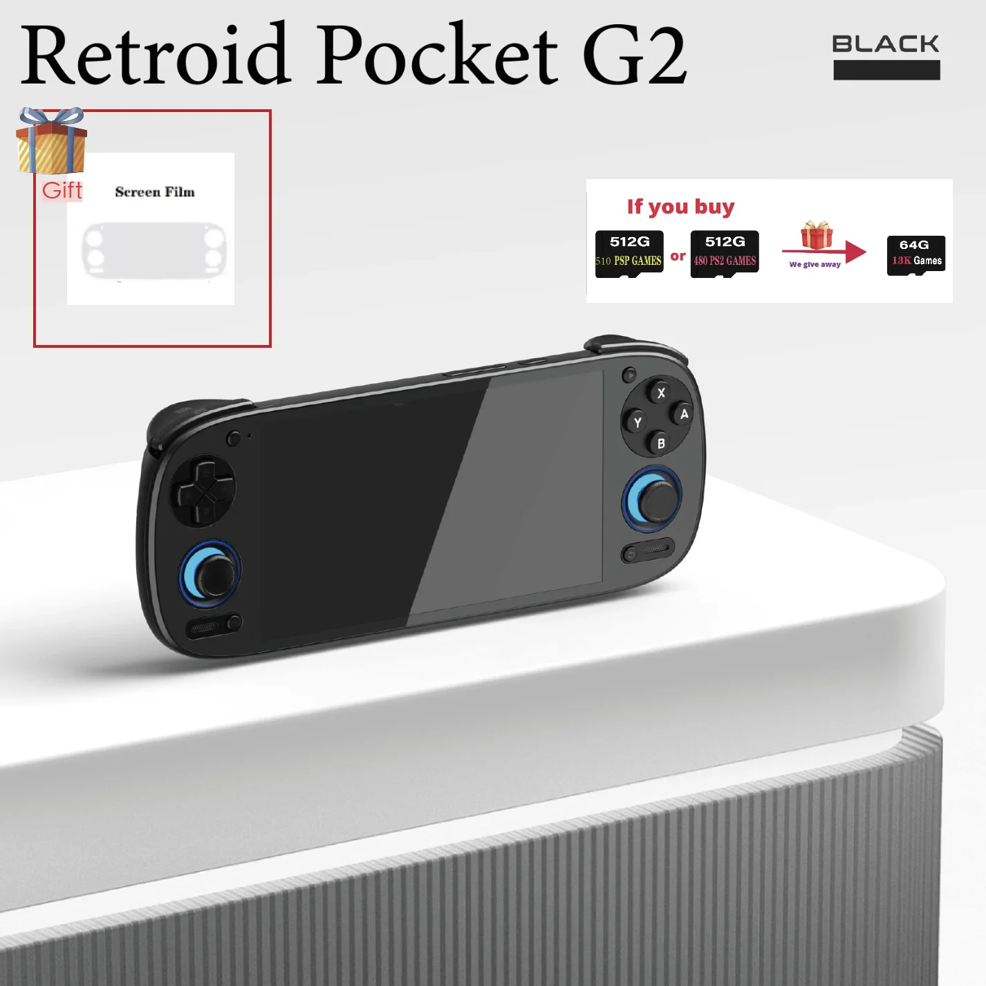 Retroid Pocket G2 Handheld Game Console RP G2 Android 15 5.5 Inch