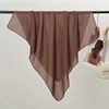 90*90cm Thin Soft Square Scarves for Women Simplicity Solid Color Cotton Linen Headscarf Muslim Female's Hijabs Bag Accessories 5