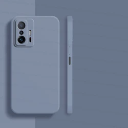 Luxury Shockproof Liquid Silicone Phone Case - Premium Back Cover for Xiaomi 12T Pro (LavenderGrey)