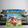 Cartoon The F-Flintstones Blanket Skin friendly comfort warm soft plush blanket suitable sofa living room office bedroom 5