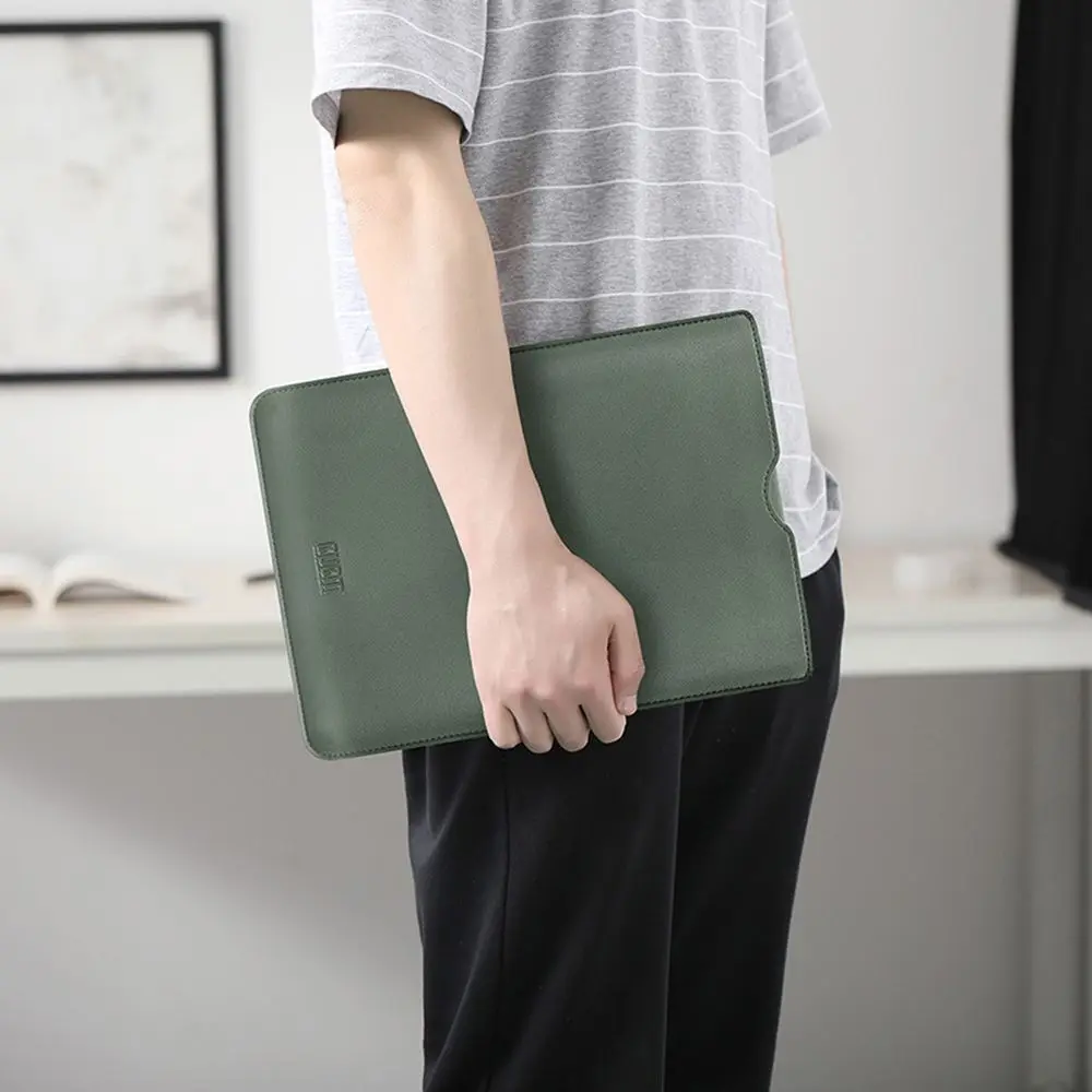 Soft PU Leather Laptop Sleeve para MacBook