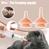 10pcs Universal Pet Feeding Nipple Mini Cat Silicone Feeding Pacifier for newborn Kittens Puppies Rabbits Small Animals 2