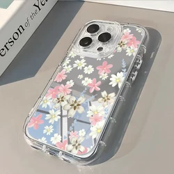 Elegant Floral Pattern Mirror Phone Case - Shockproof Cover - iPhone SE (2020) (2)