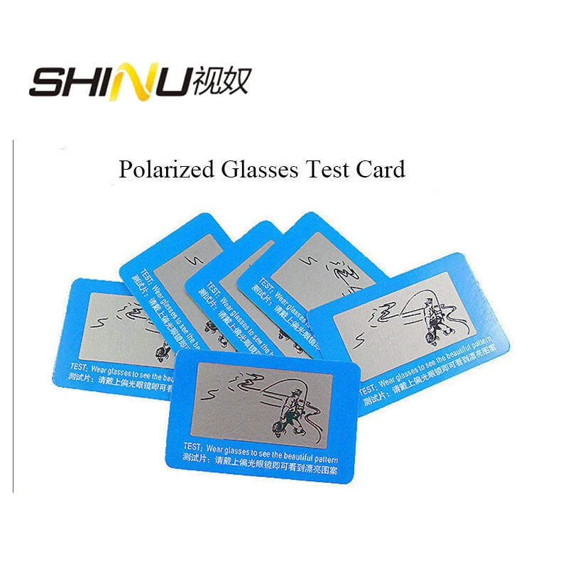 Tarjeta de prueba de lentes para gafas de sol lentes bloqueadoras de azul para miopía, presbicia, unisex|polarized lens test card|polarized lens testpolarized test card - AliExpress