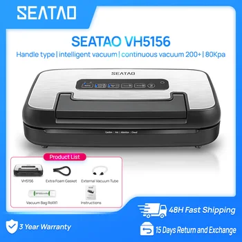 SEATAO VH5156 vacuum packing machine Automatic Multi functional built-in storage&cutting Vacuum sealer household 1