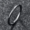 2mm Tungsten Carbide Stacking Rings for Men Women High Polished Wedding Band Comfort Fit Size 6-12 4