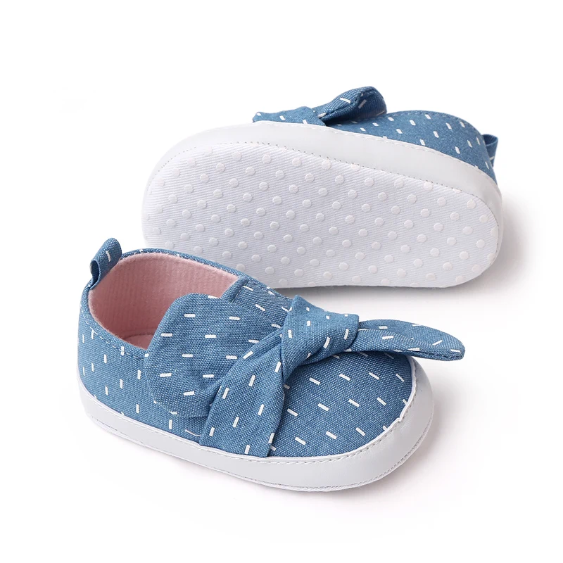 Baby shoes soft cotton sole for baby girls prewalking spring and summer slip-on