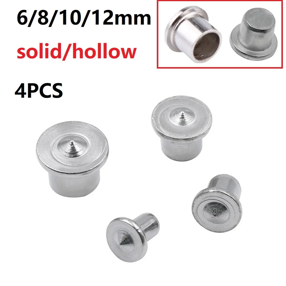 Dowel Centre Point Pin Set Wood Timber Marker Hole Tenon Center Set 6/8/10/12mm Wood Drill Power Accessories Tools Plugs 4 Pcs