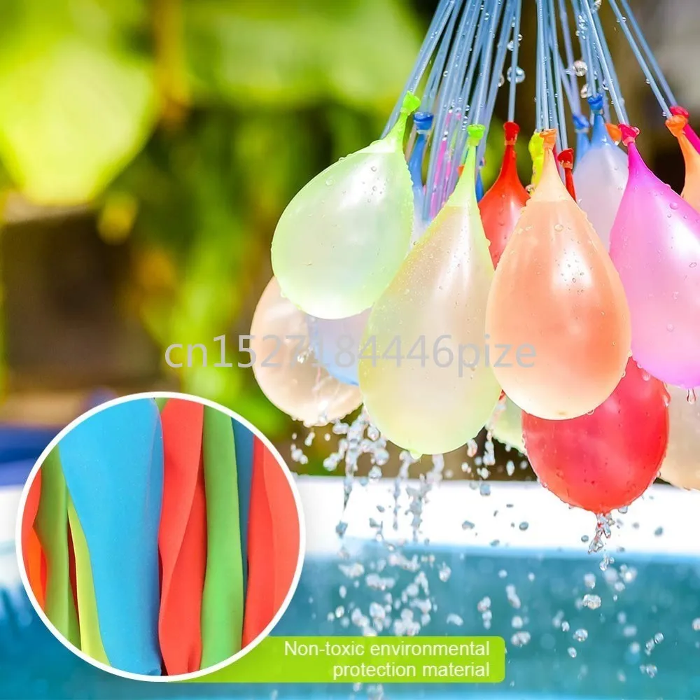 111pcs/bag Filling Water Balloons Funny Summer Outdoor Toy Balloon Bundle Water Balloons Bombs Novelty Gag Toys For Children 4