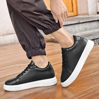 Nouveaux hommes baskets ascenseur chaussures rehaussant la hauteur augmenter semelle intérieure 6-10CM talons hauts chaussures en cuir chaussures de Sport hommes chaussures 6