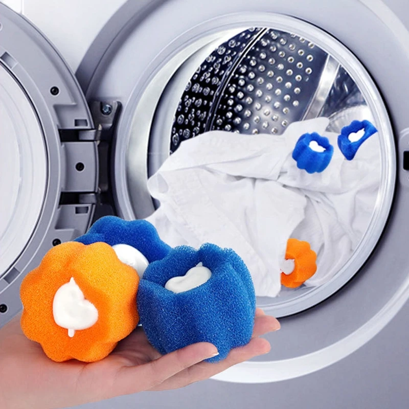 1/3pcs Kit palla per bucato lavatrice riutilizzabile palline per la pulizia  fibra Pet Hair Collector palla per la rimozione dei capelli prodotto per