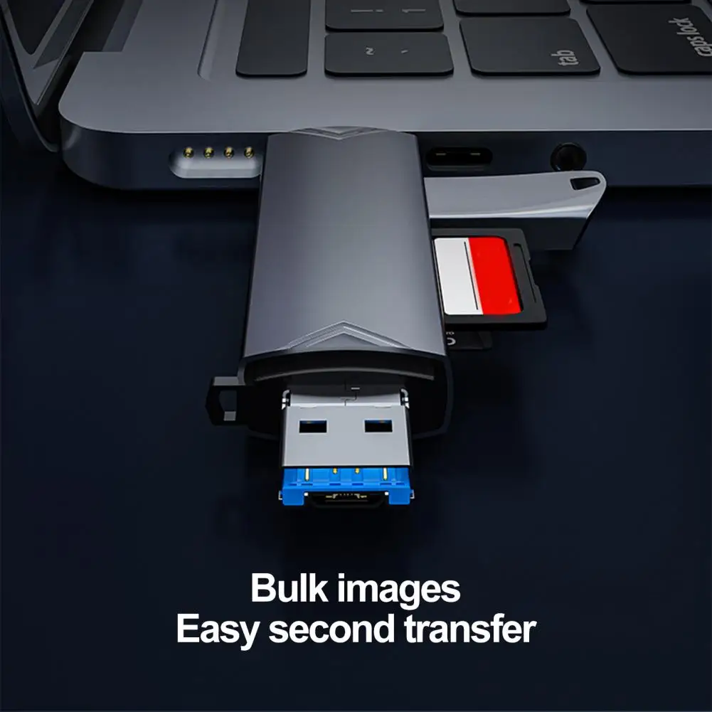 USB 3.0 Multi 6-in-1 Memory Card Reader SD/TF Card Micro USB Type-C Phone OTG Card Reader