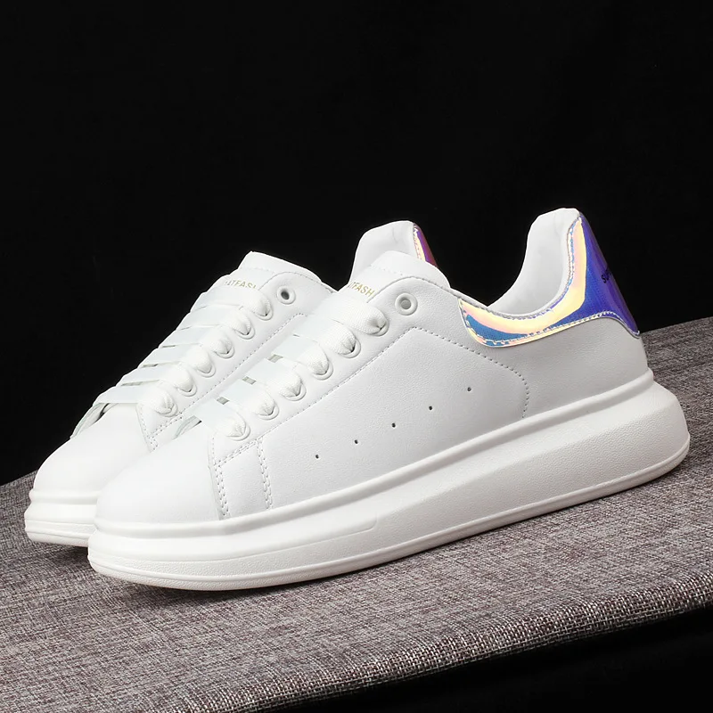 Description Picture 5 of itemMen's Shoes Designer Men Women Leather Platform Casual Shoes Lace Up Luxury White Black Trainers Jogging Walking flat sneakers