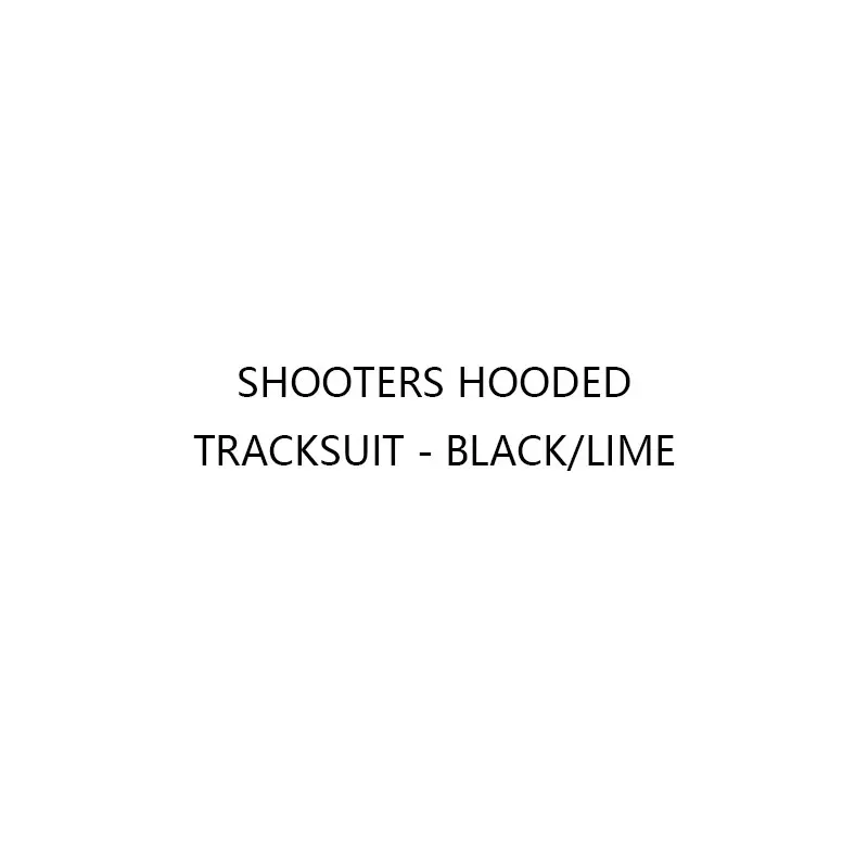 

SHOOTERS HOODED TRACKSUIT - BLACK/LIME