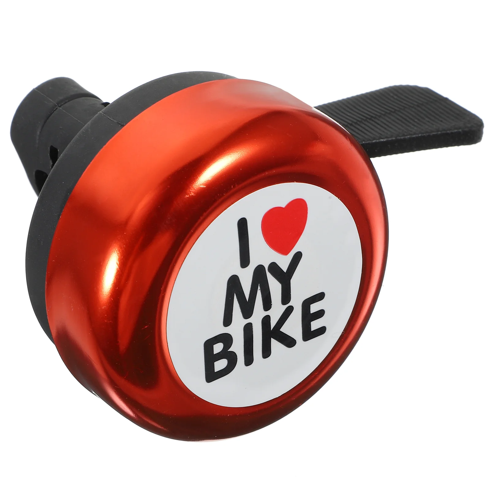 

Ring Bell New Safe I Love My Bike Printed Sound Horn Warning Ring Bell Accessory for 22MM Pipe Handlebar (Red)