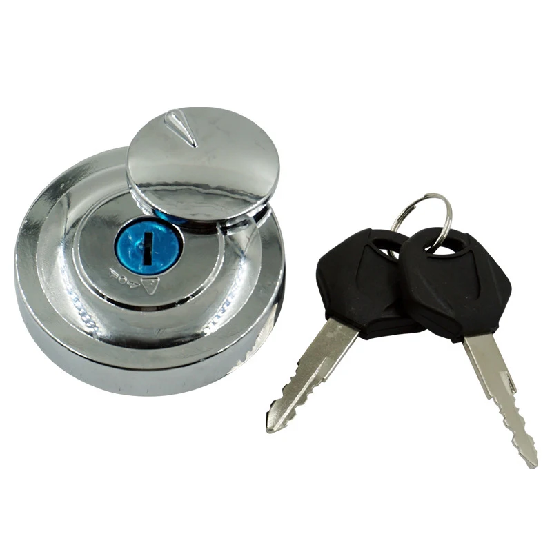 Motorcycle Tuning Parts Fuel Gas Cap Tank Cover Lock With 2 Keys for Yamaha DragStar Vstar XVS650 950 1100 98-17 key can be loaded with chips 1 blank motorcycle keys cut blade for ducati streetfighter 1100s 848 monster 1100 s evo 696 796