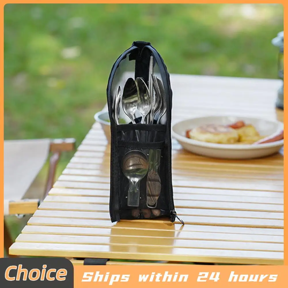 Camping Cookware Storage Bag Waterproof Camping Tableware Organizer Portable Travel Tableware Pouch for Outdoor