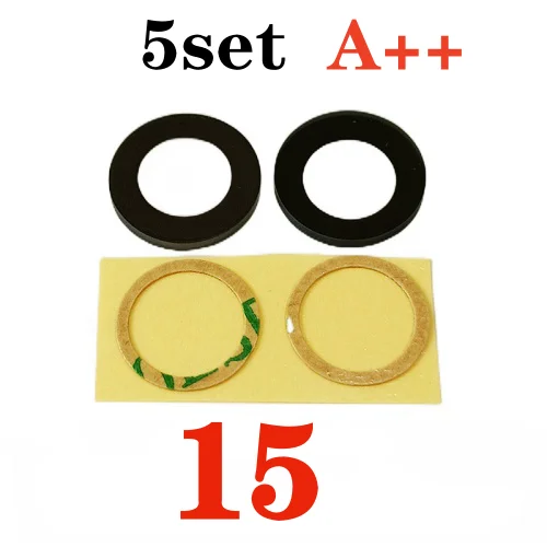 5-Pack Premium Rear Camera Glass Lens Covers