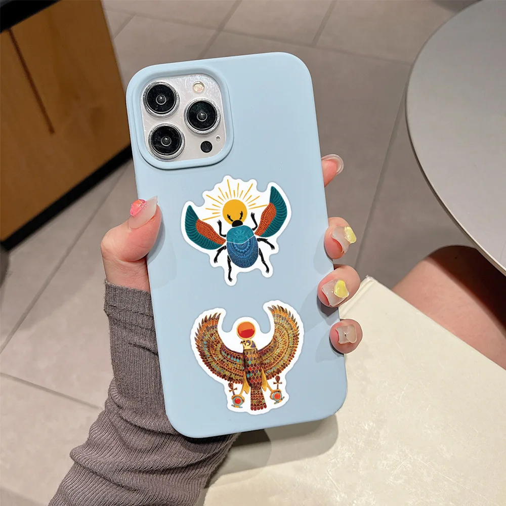 60PCS 고대 이집트 낙서 스티커 방수 DIY 전화 노트북 가방 기타 노트북 컵 스티커