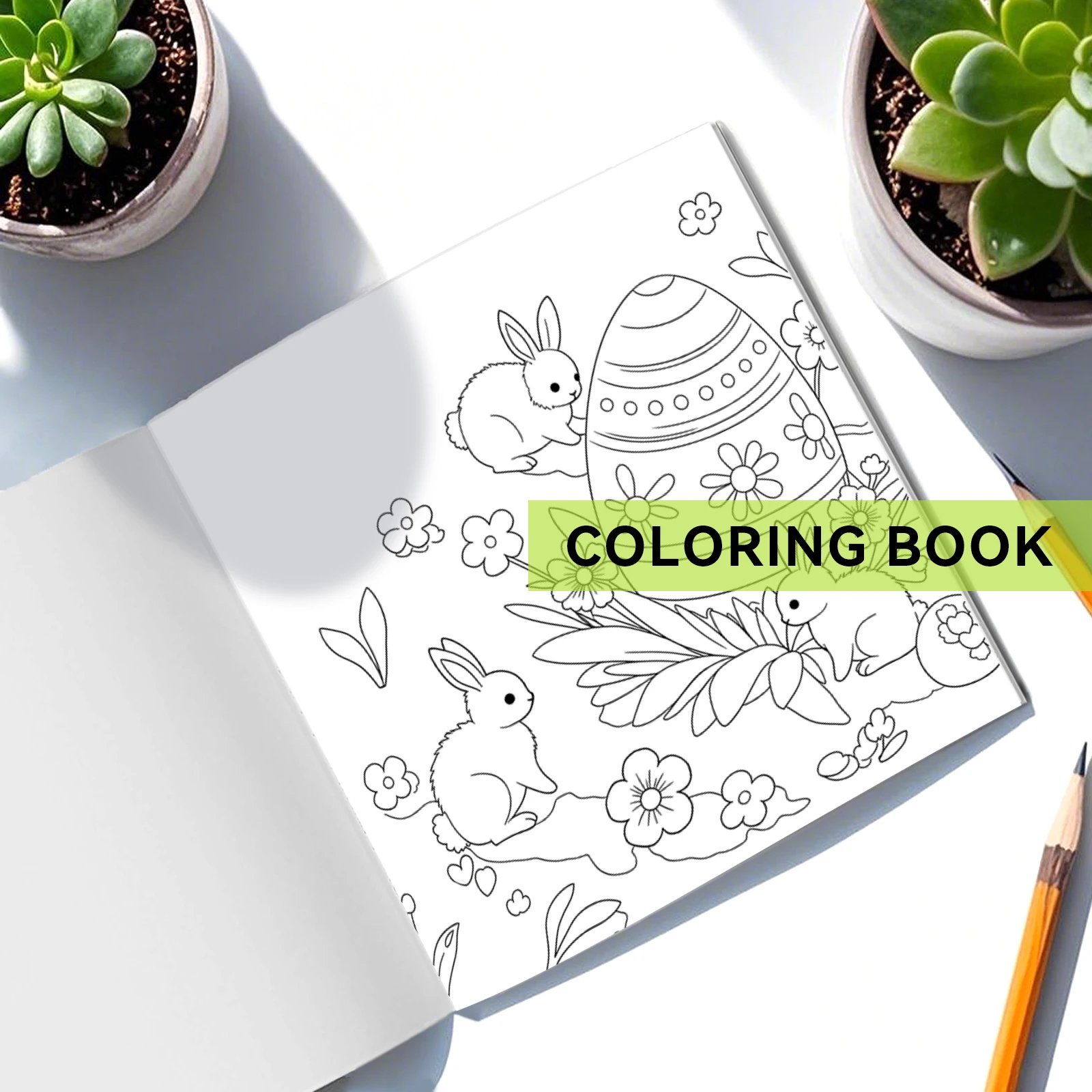 Easter Coloring Book Cartoon Rabbit for Adults Teens Featuring Adorable Creatures in Cozy Hygge Moments for Relaxation Gift ﻿ 4
