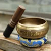 Creative Nepal Handmade Tibetan Singing Bowl Set, Decorative Wall-dishes, Resonance Healing Meditation, Chakra Singing Bowl, 1Pc 1