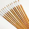 12pcs Round Paint Brushes Watercolor Brush Round Tip Artist Painting Brushes Professional Nylon Detail Paint Brush for Painting 4