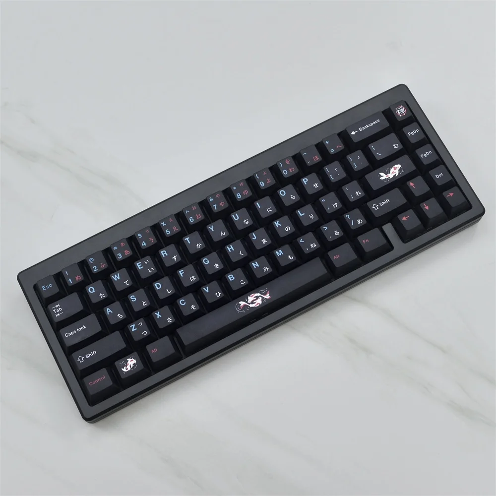 Teclado Gmk Zenpond Keycaps Perfil Cereja Pbt Sublimação de Tintura Interruptor mx com 1.75u Shift 2u 129 Chaves - Imagem 6