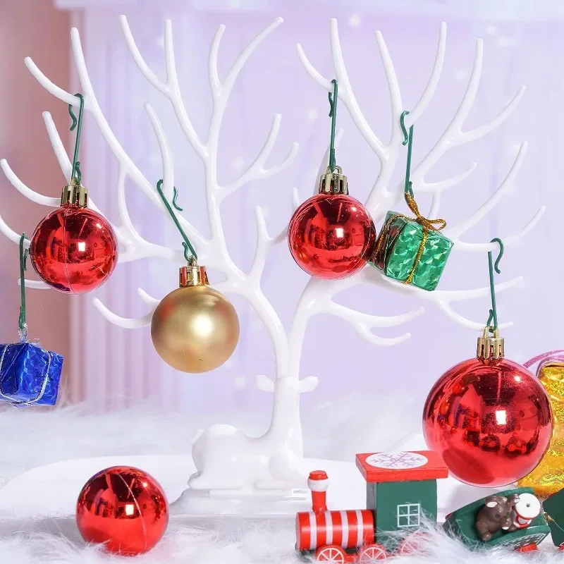 Christmas Decorations 4cm Mini Hooks For Christmas Ornament S-Shape Hanging Hook Xmas Tree Balls Pendant Decorations Navidad New Year Party