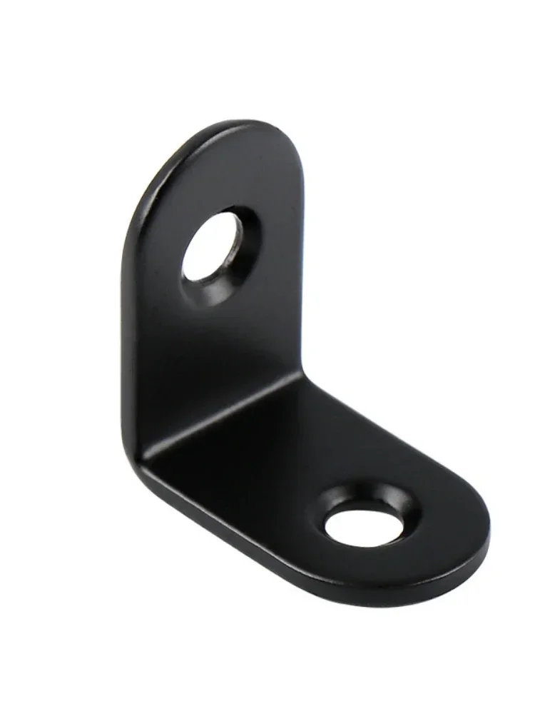 stainless steel black corner code fixed bracket laminate bracket L shape straight corner code triangle black